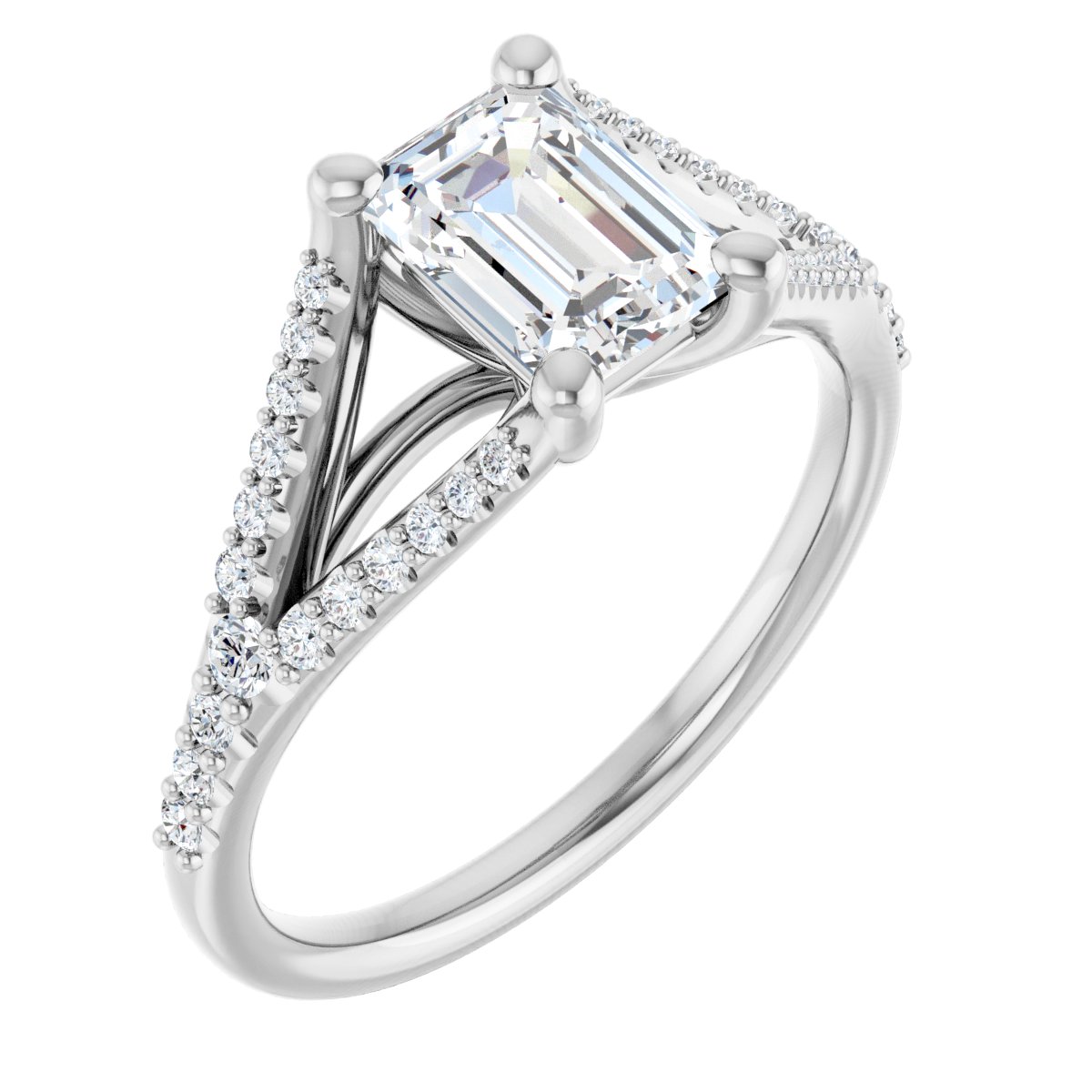 Accented Engagement Ring