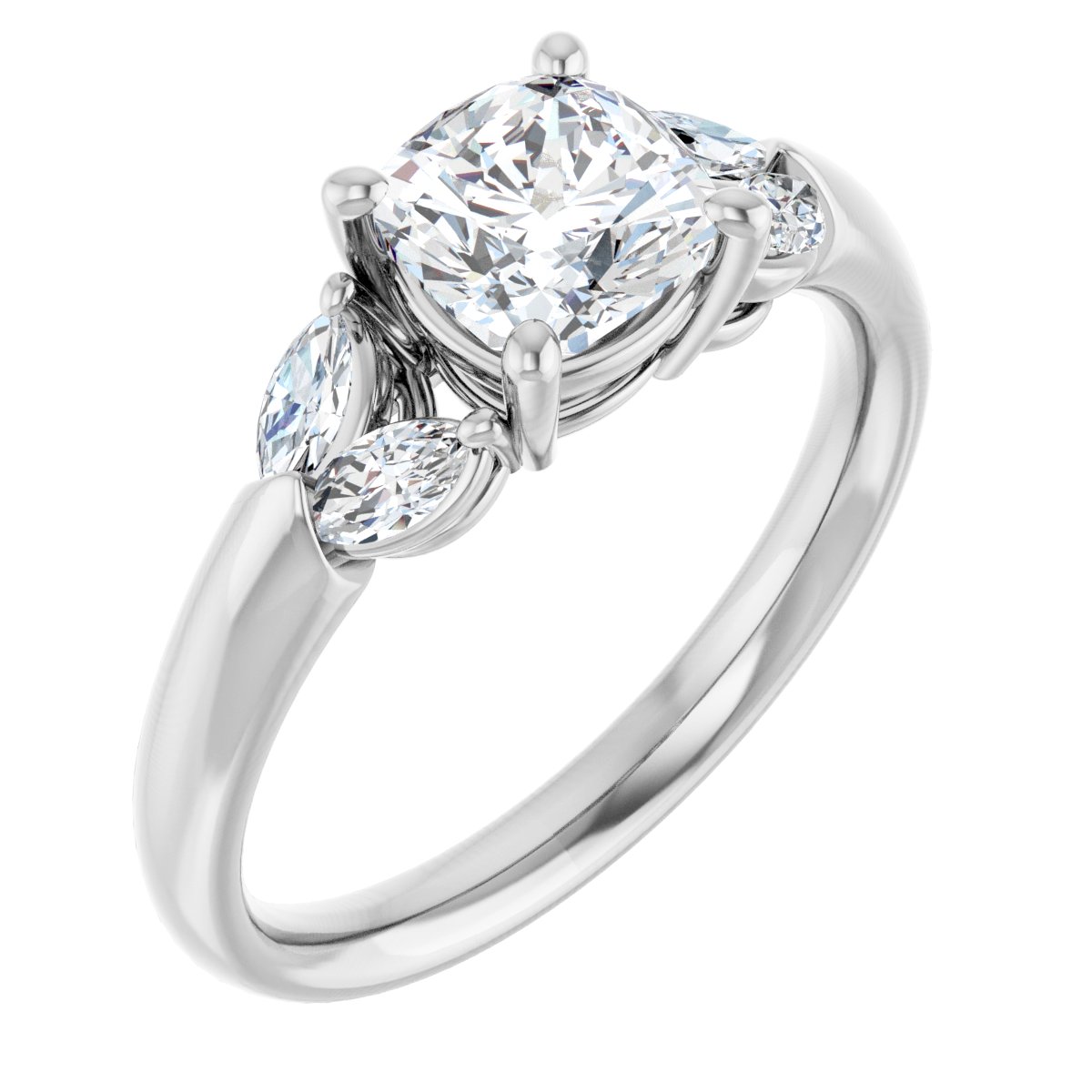 Accented Engagement Ring