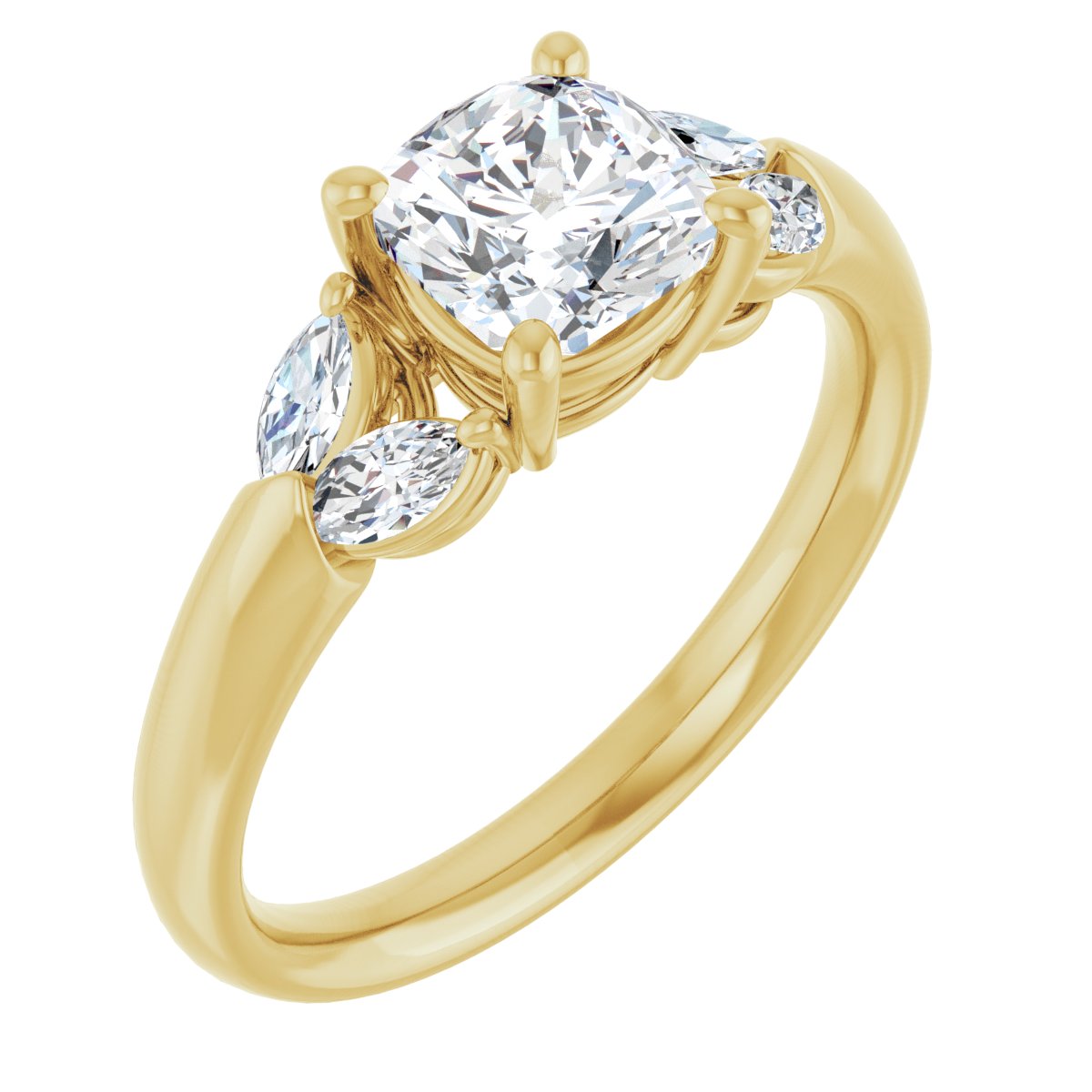Accented Engagement Ring