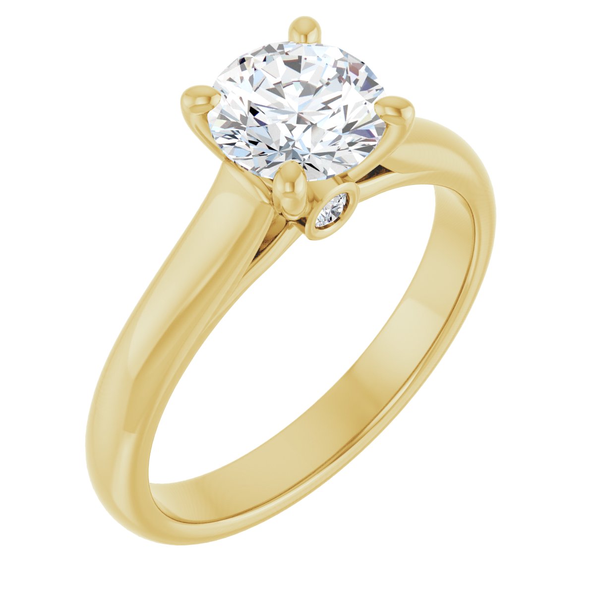 Accented Engagement Ring