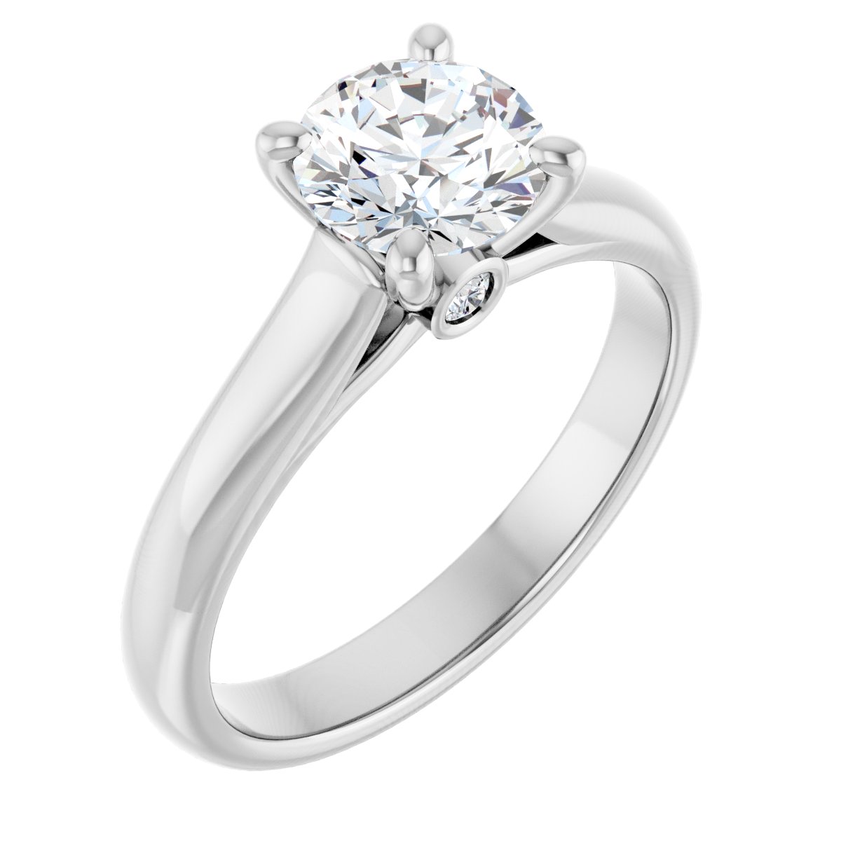 Accented Engagement Ring