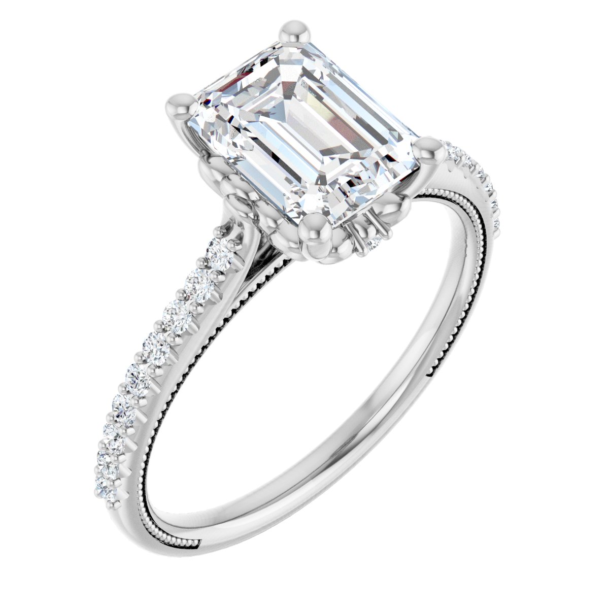 Accented Engagement Ring