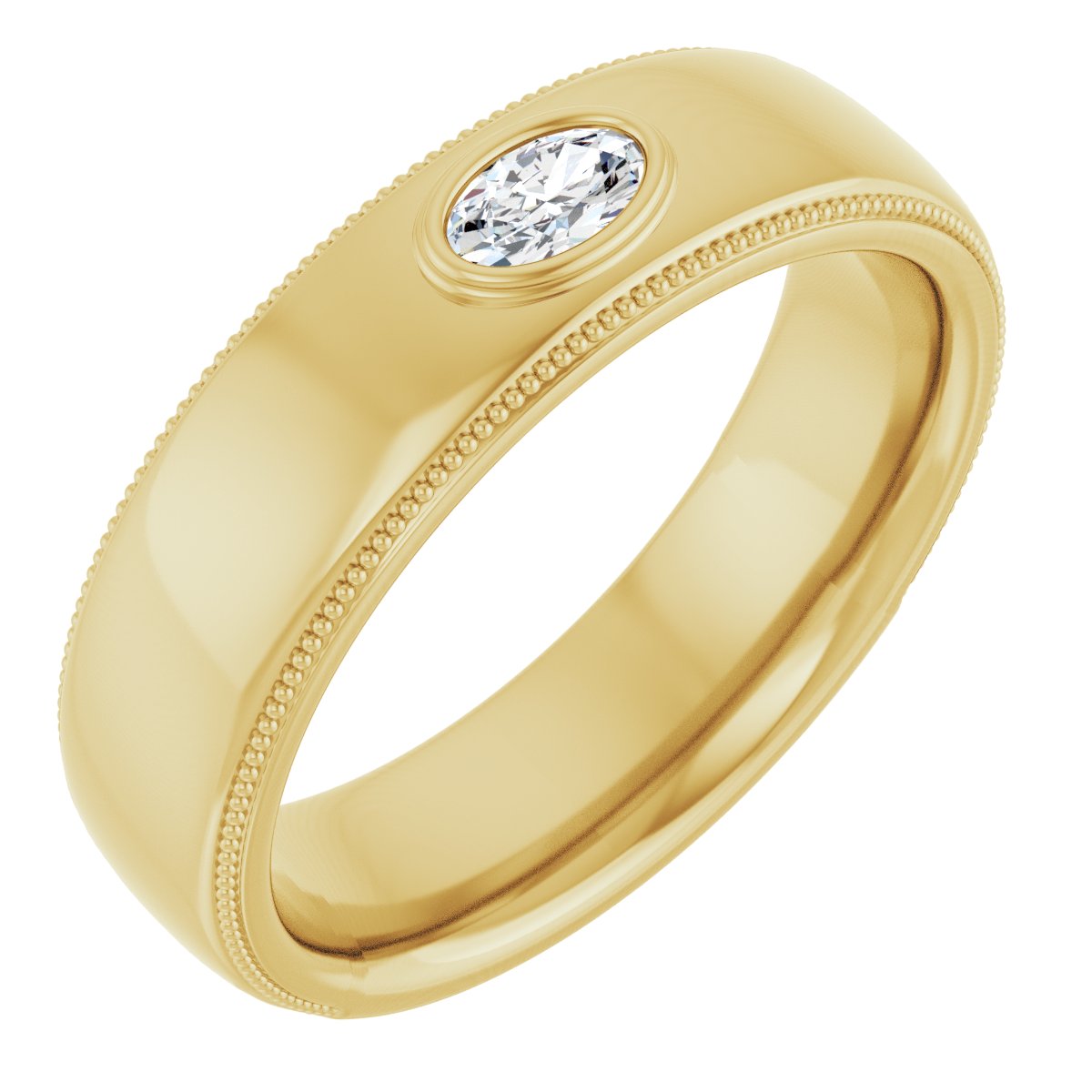 Accented Band - Oval