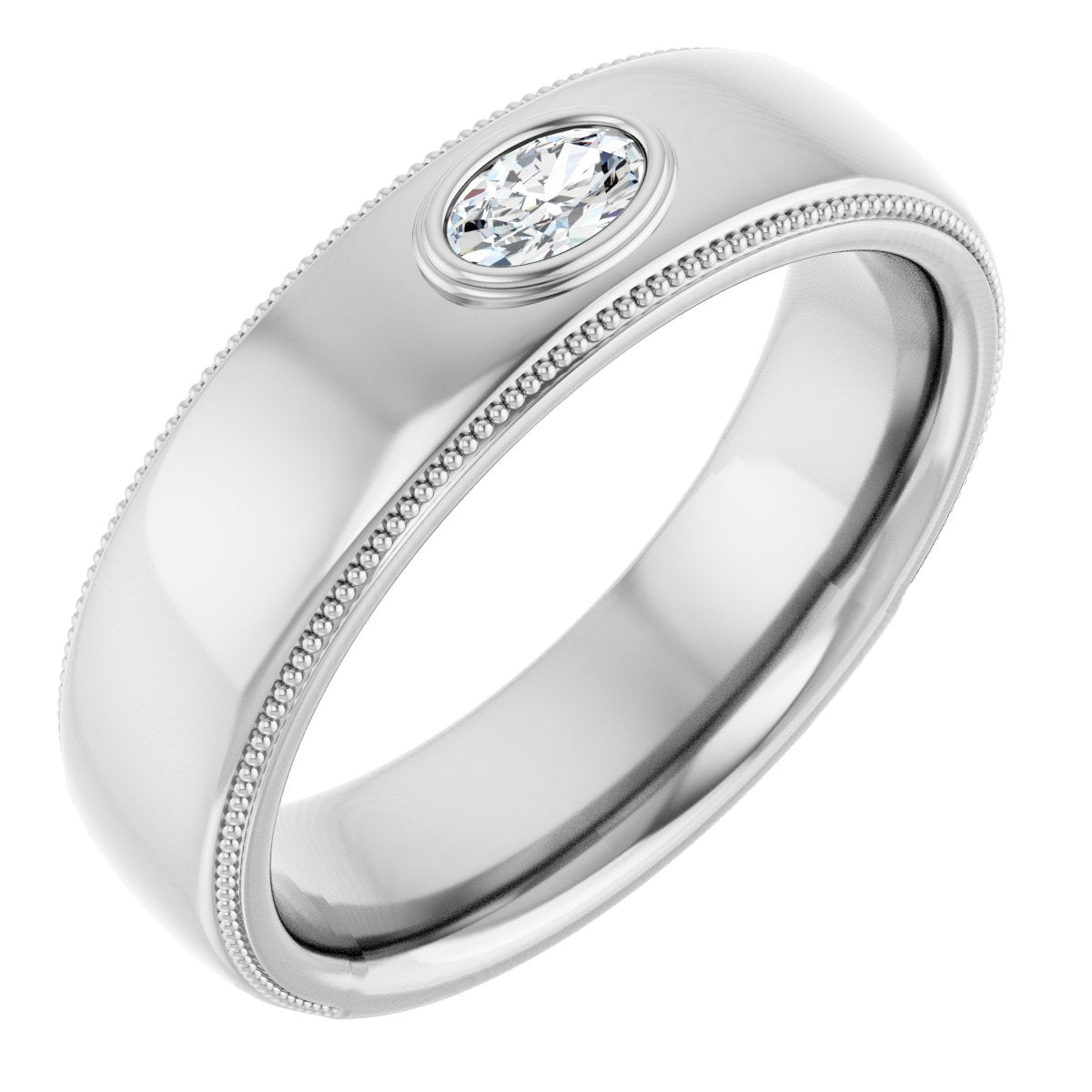 Accented Band - Oval