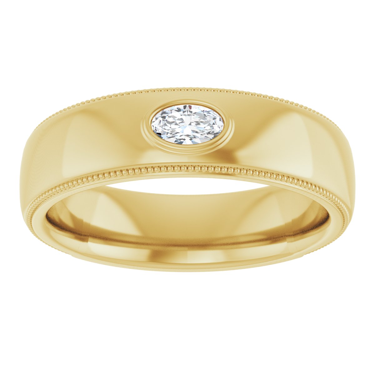 Accented Band - Oval