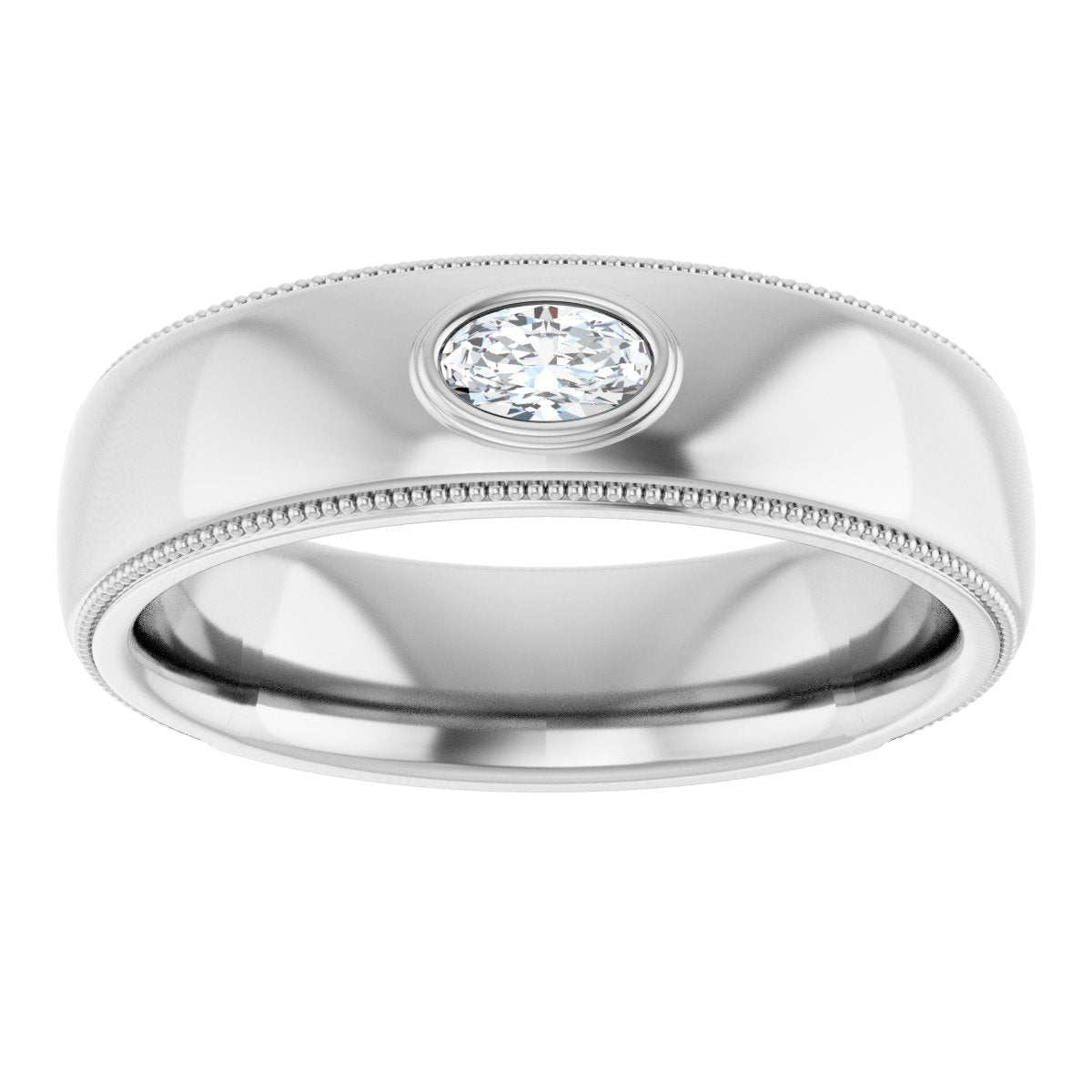 Accented Band - Oval