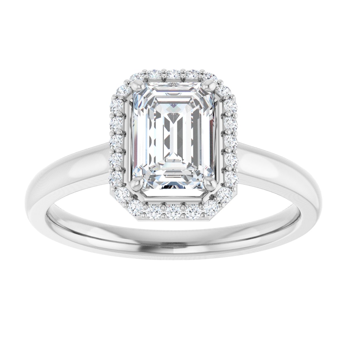 Halo-Style Engagement Ring