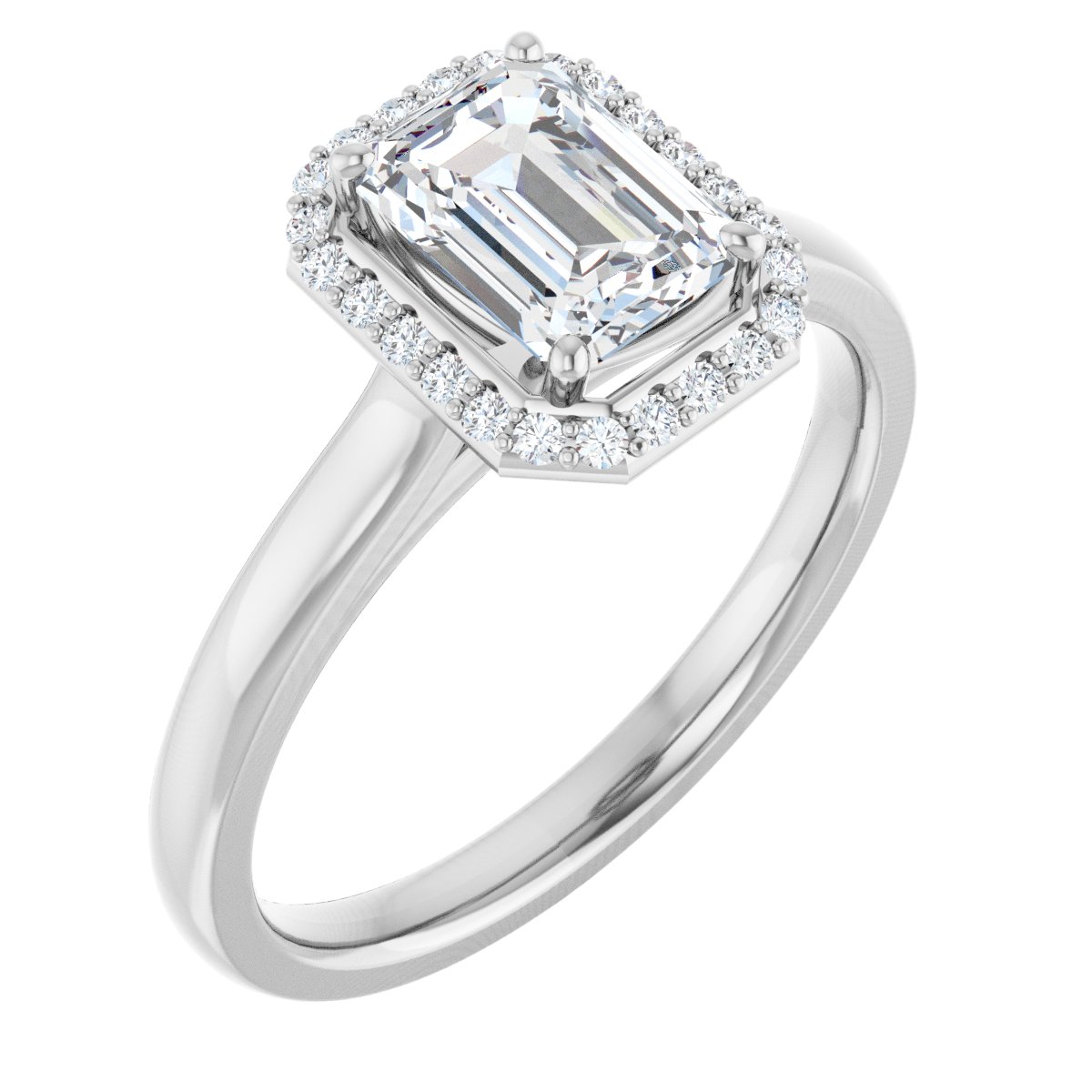 Halo-Style Engagement Ring