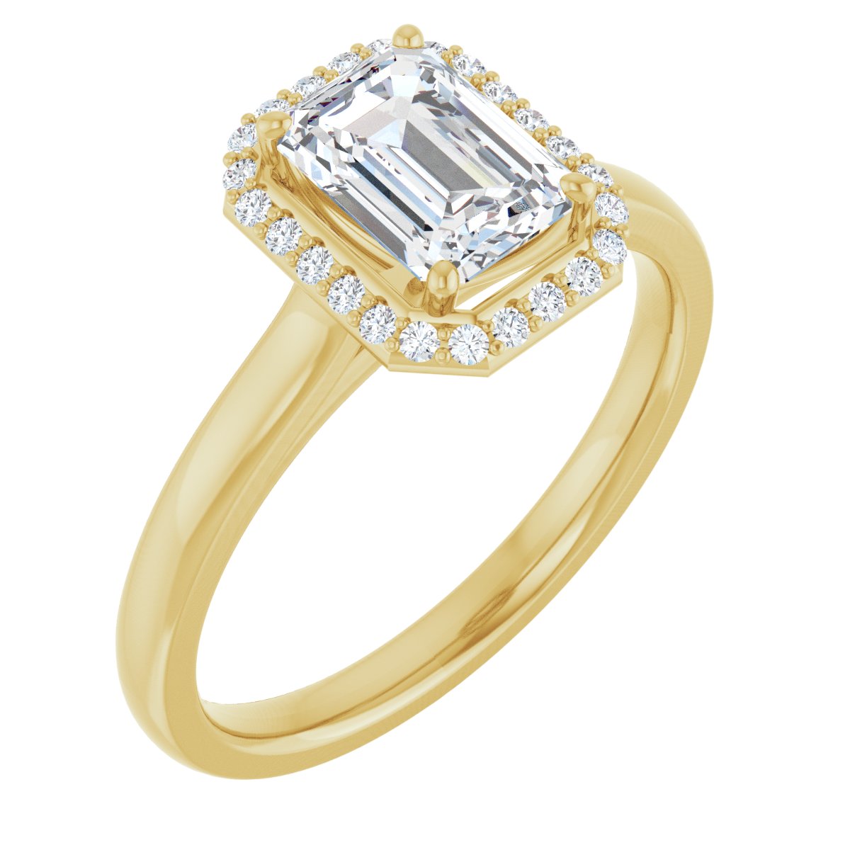 Halo-Style Engagement Ring