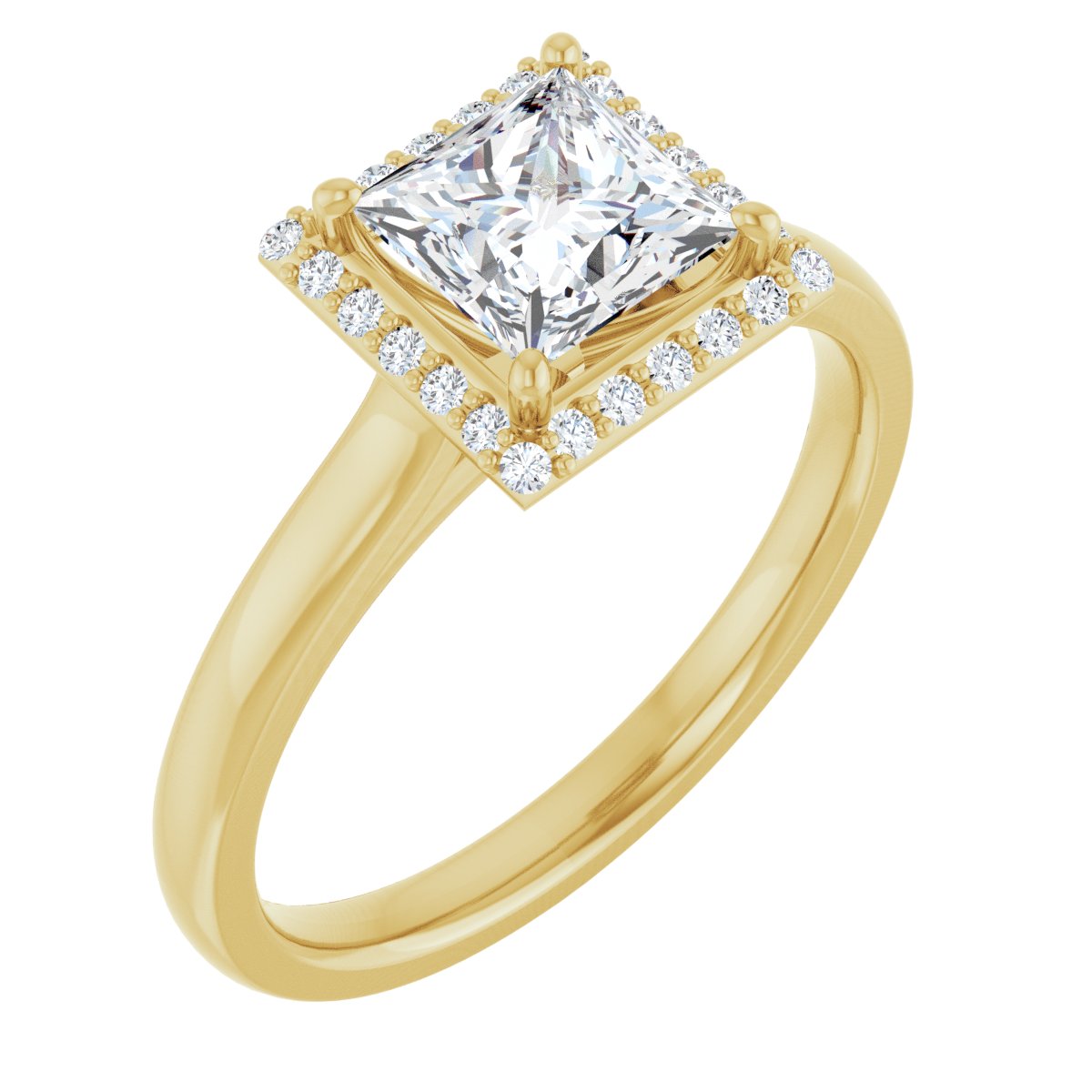 Halo-Style Engagement Ring