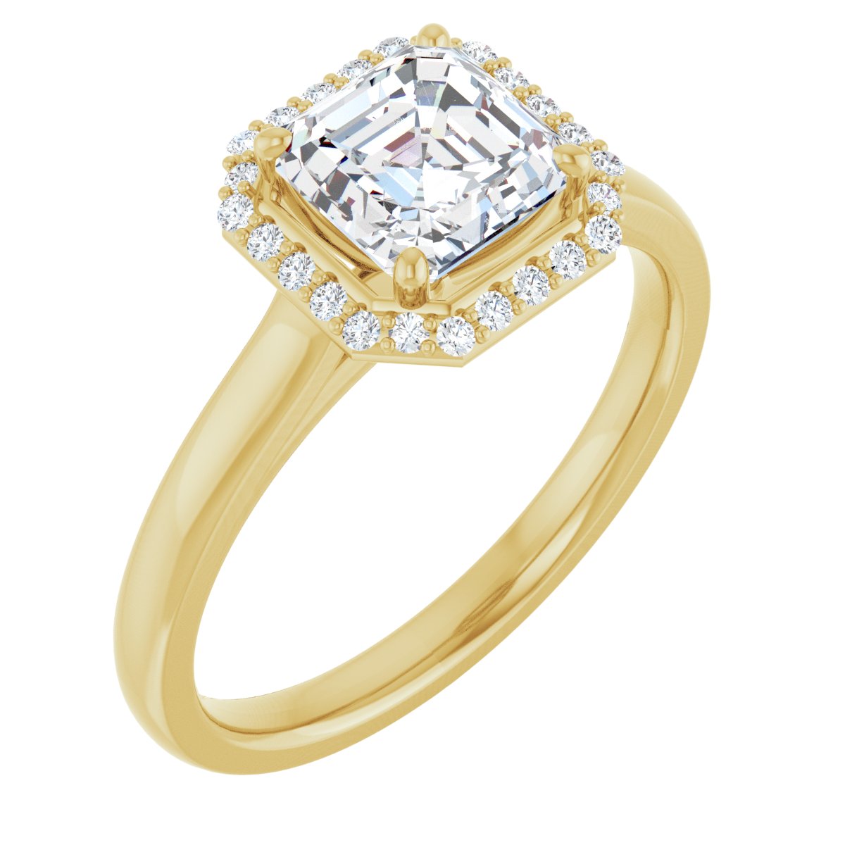 Halo-Style Engagement Ring