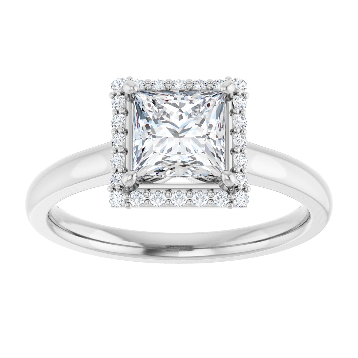 Halo-Style Engagement Ring