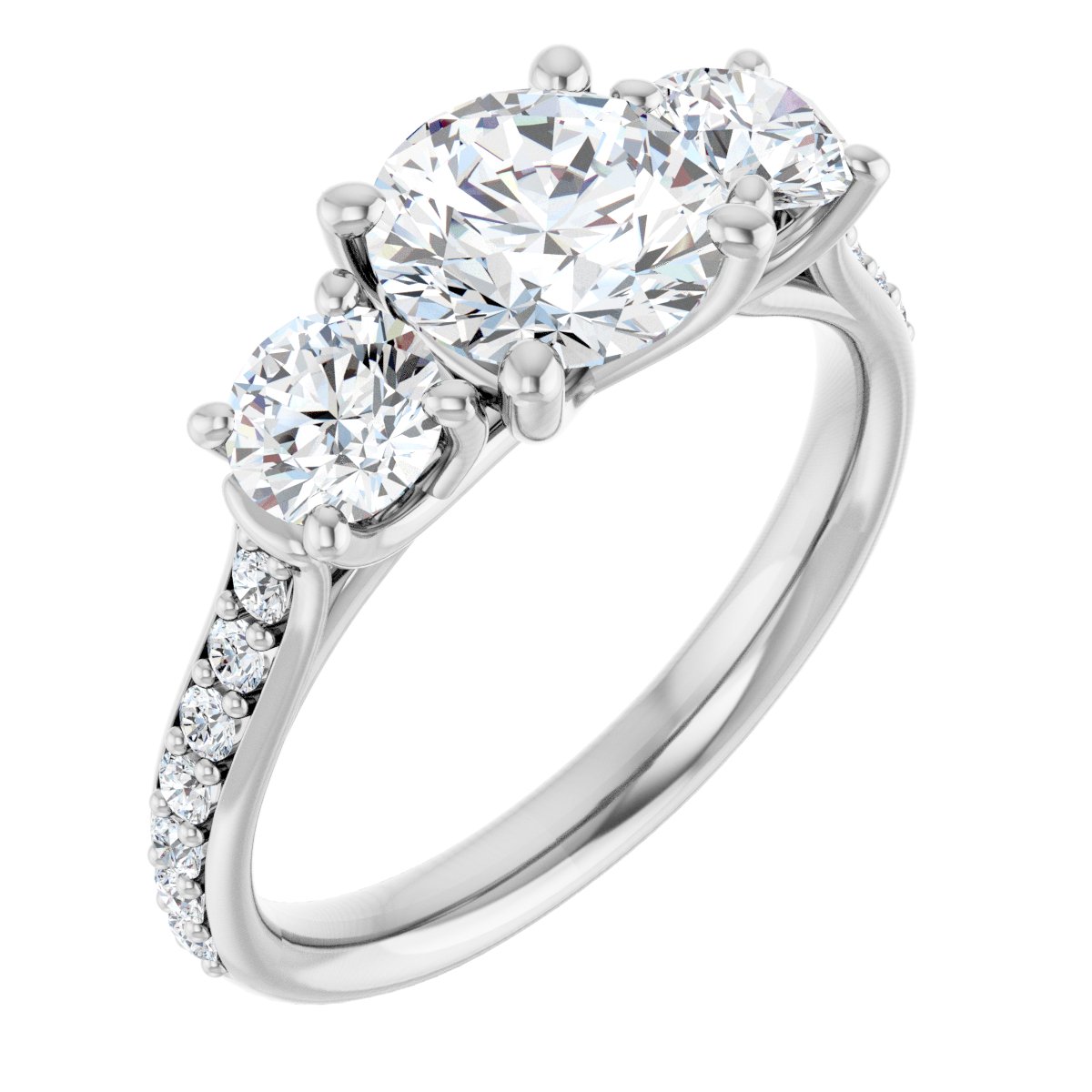 Three-Stone Engagement Ring