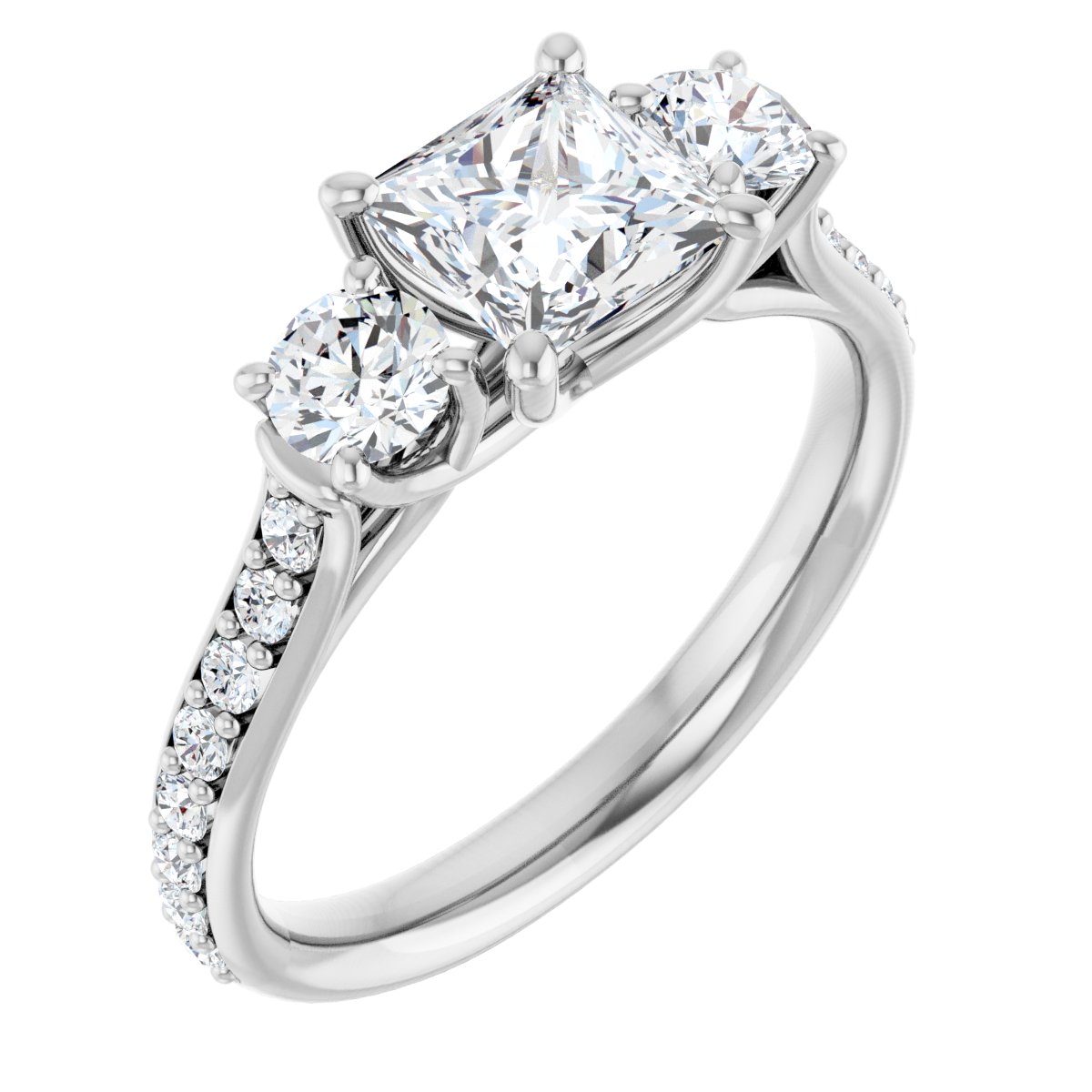 Three-Stone Engagement Ring