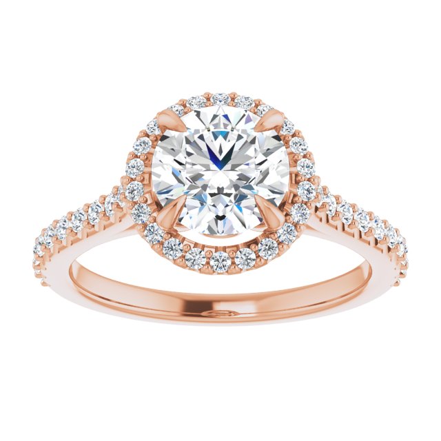 Halo-Style Engagement Ring