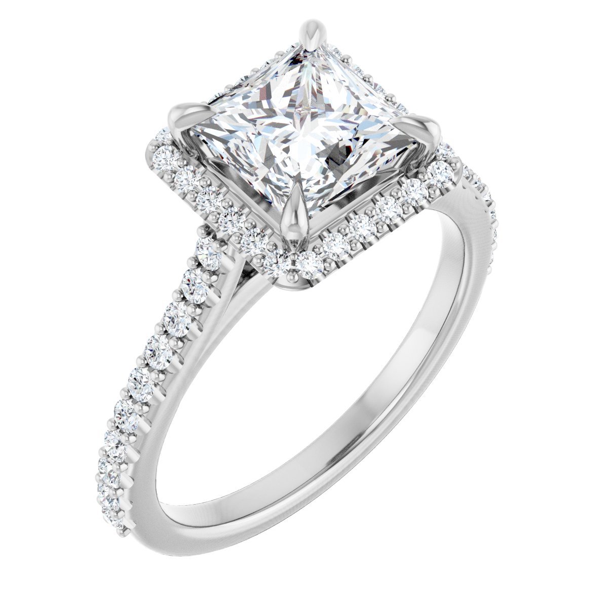 Halo-Style Engagement Ring