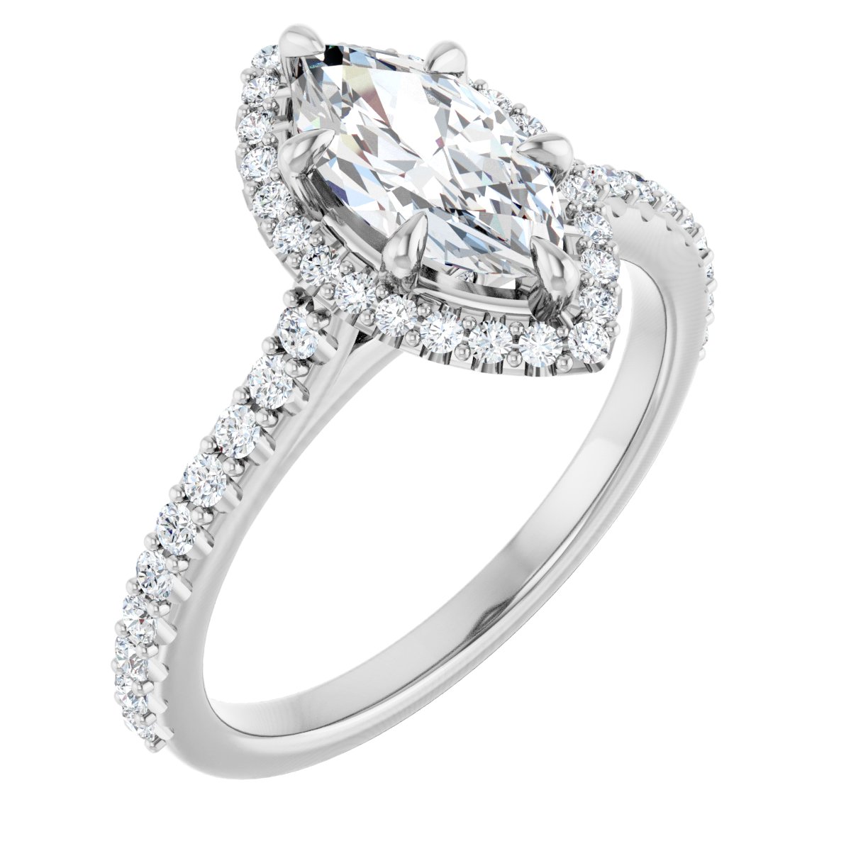 Halo-Style Engagement Ring
