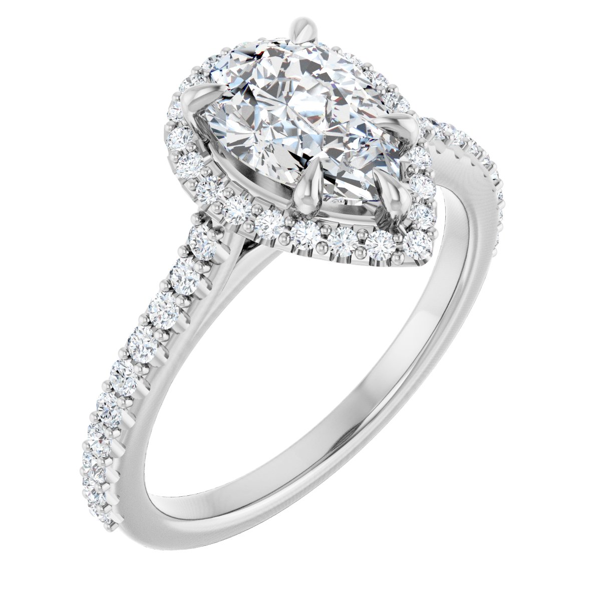 Halo-Style Engagement Ring