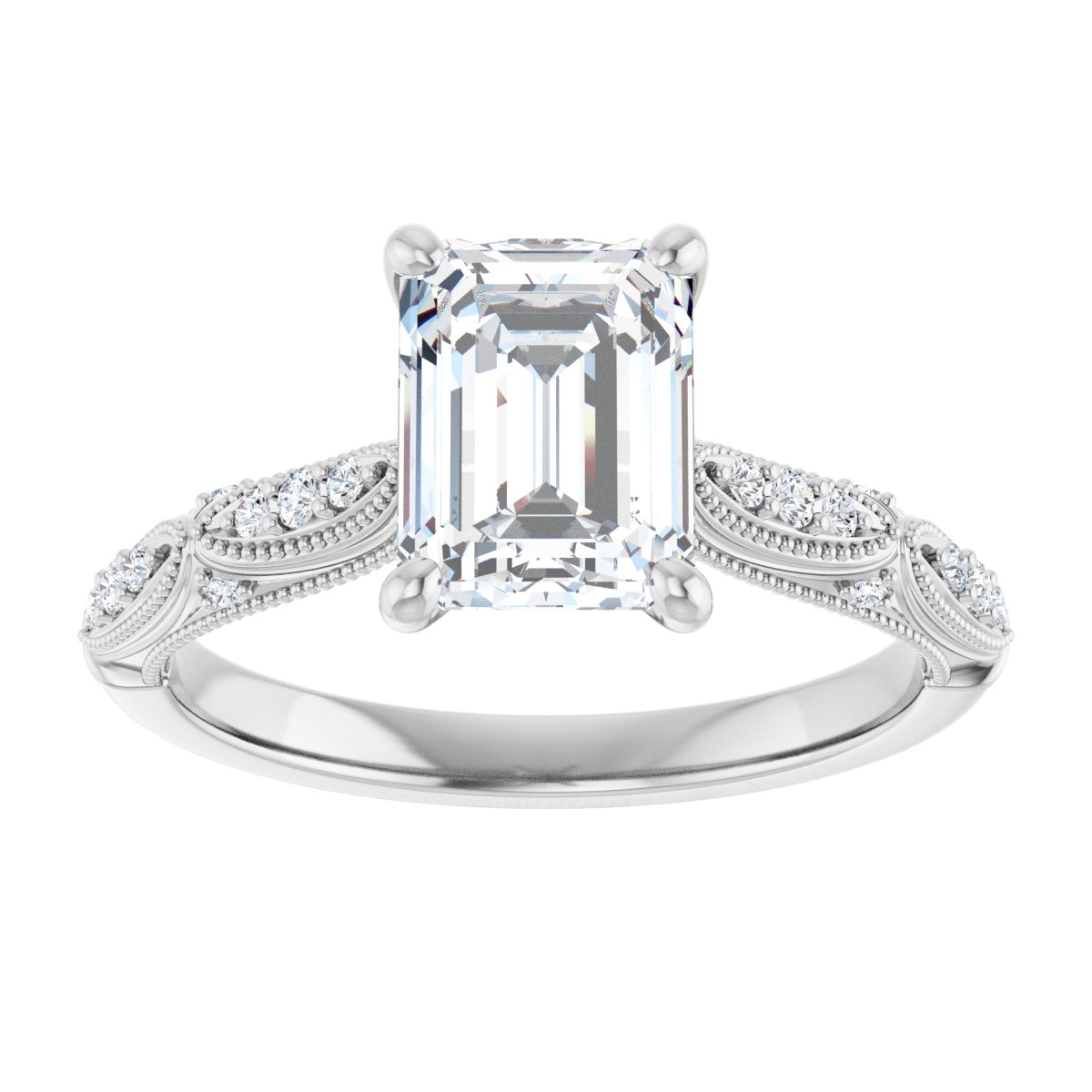 Accented Engagement Ring
