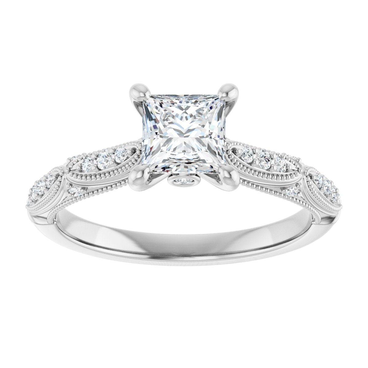 Accented Engagement Ring