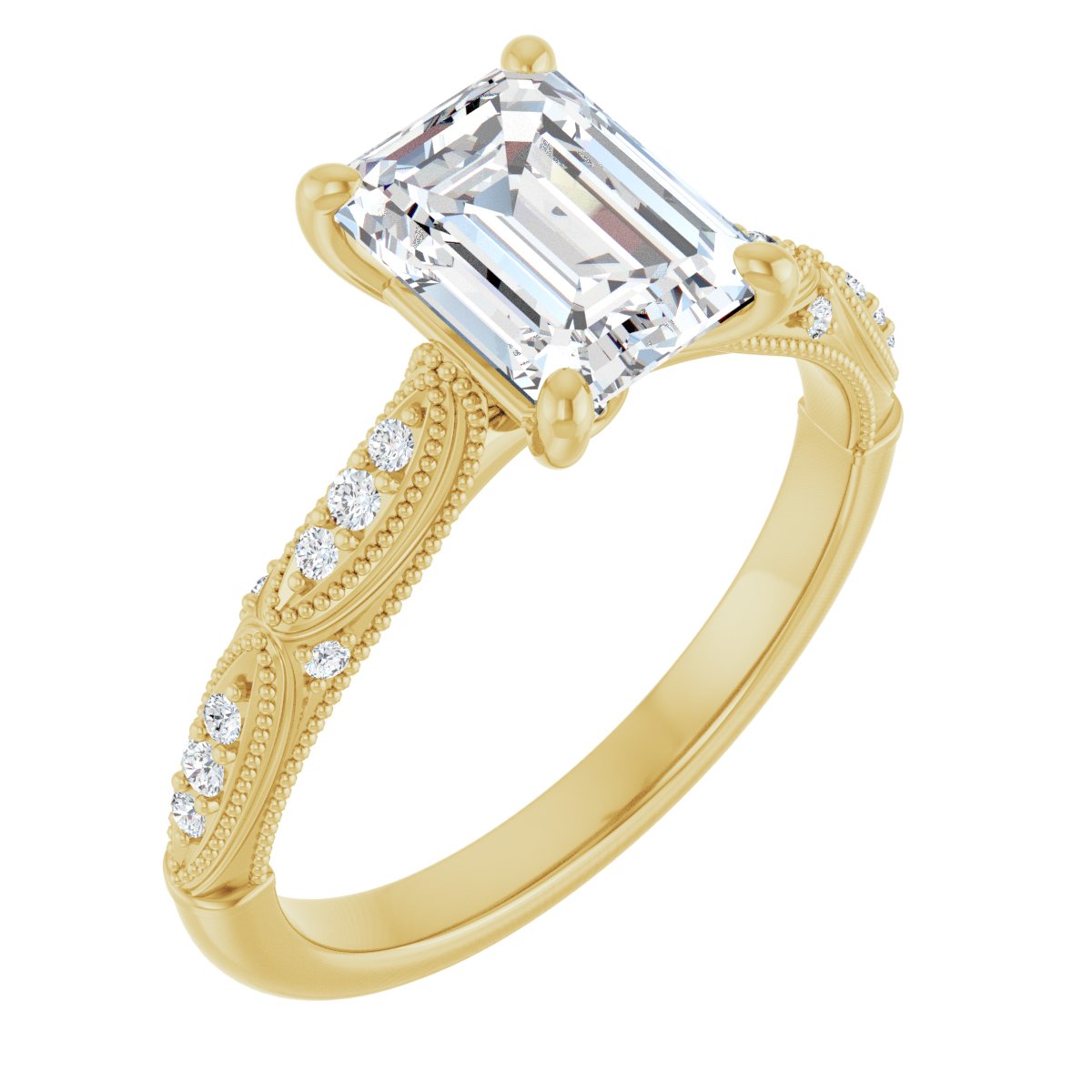 Accented Engagement Ring