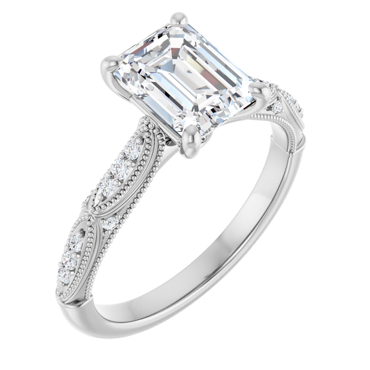 Accented Engagement Ring