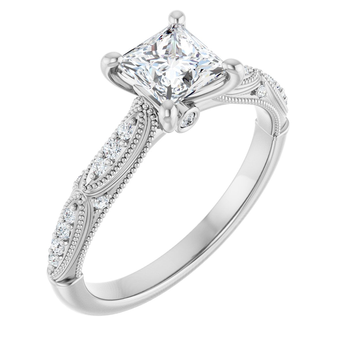 Accented Engagement Ring