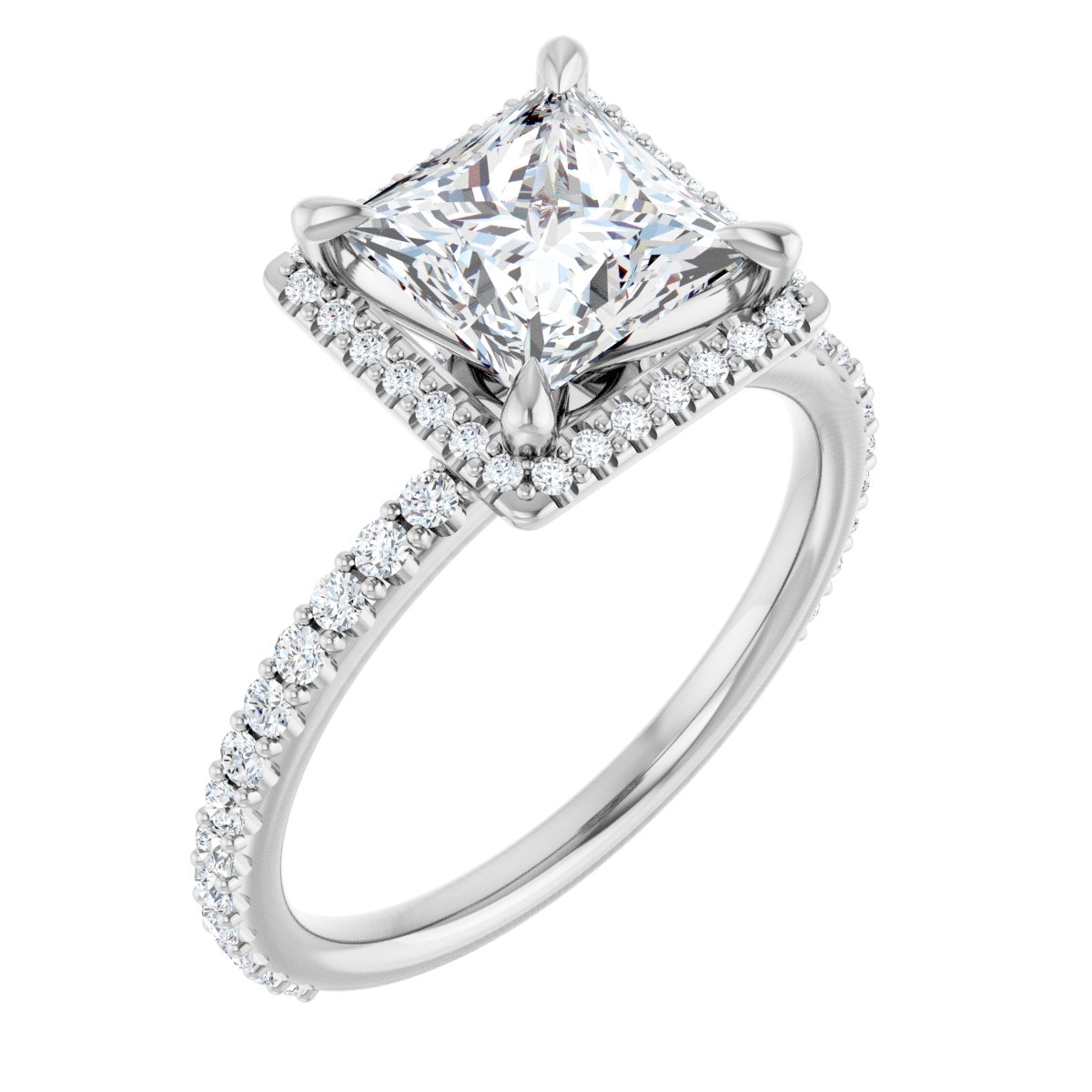 Halo-Style Engagement Ring