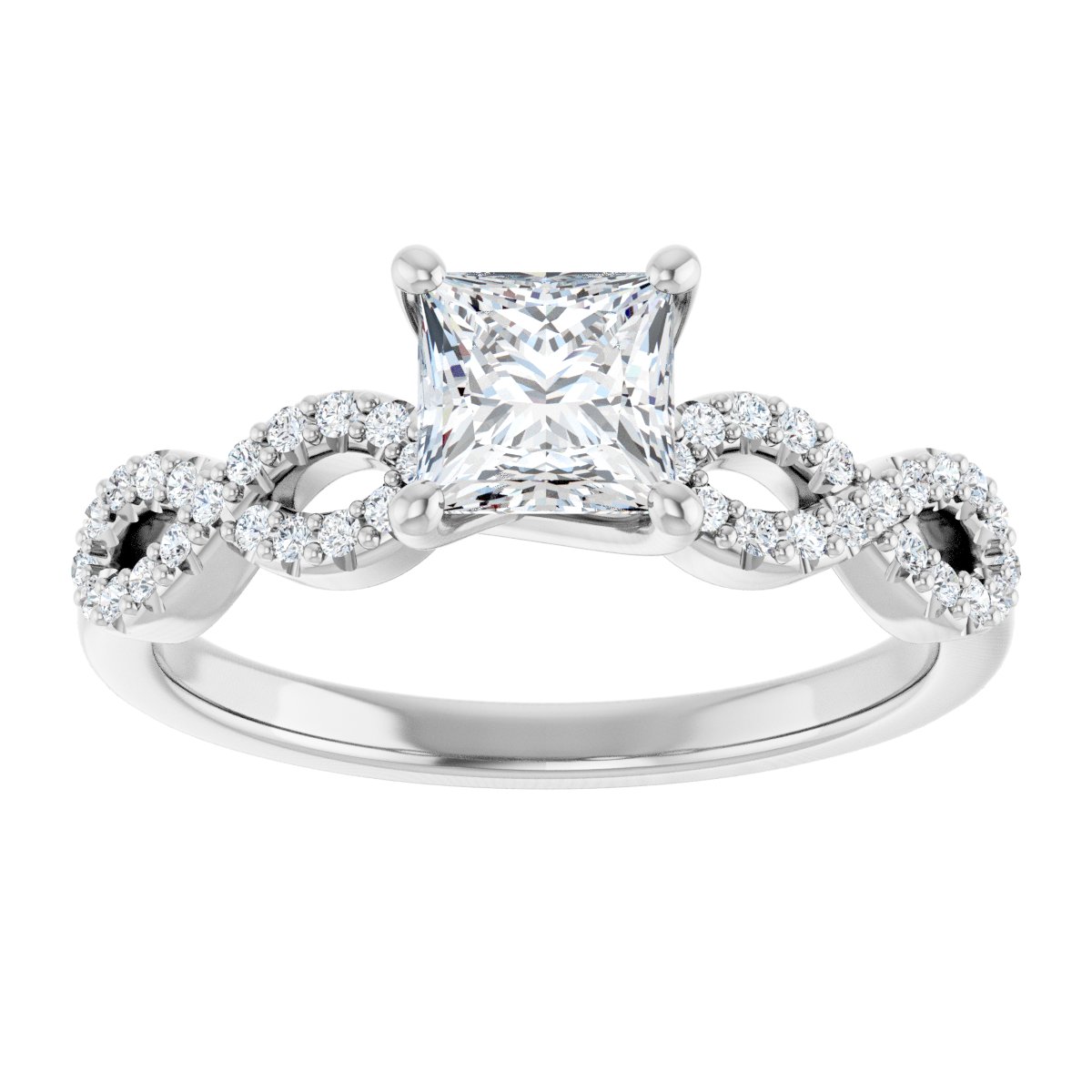 Accented Engagement Ring