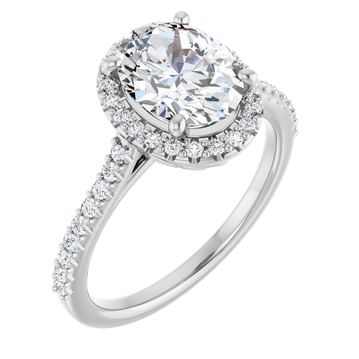 Halo-Style Engagement Ring