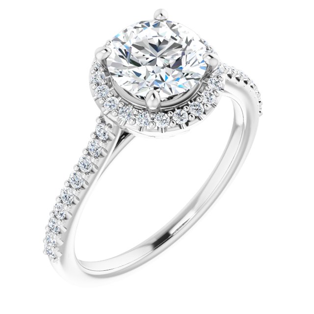Halo-Style Engagement Ring