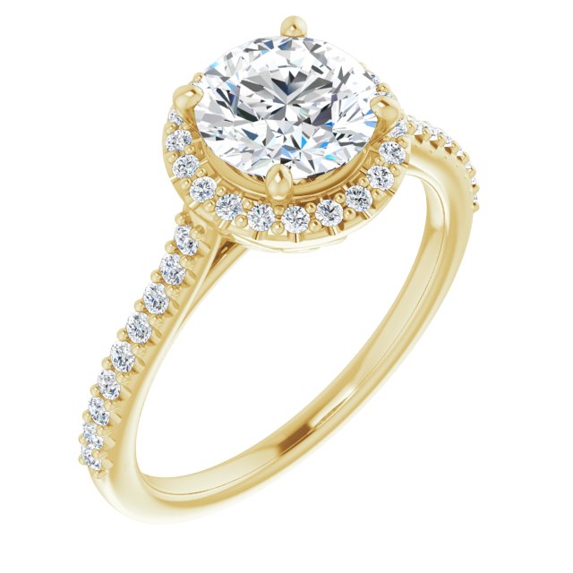 Halo-Style Engagement Ring