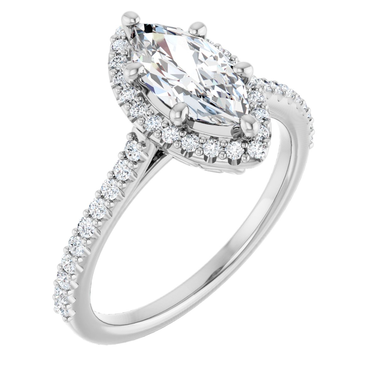 Halo-Style Engagement Ring