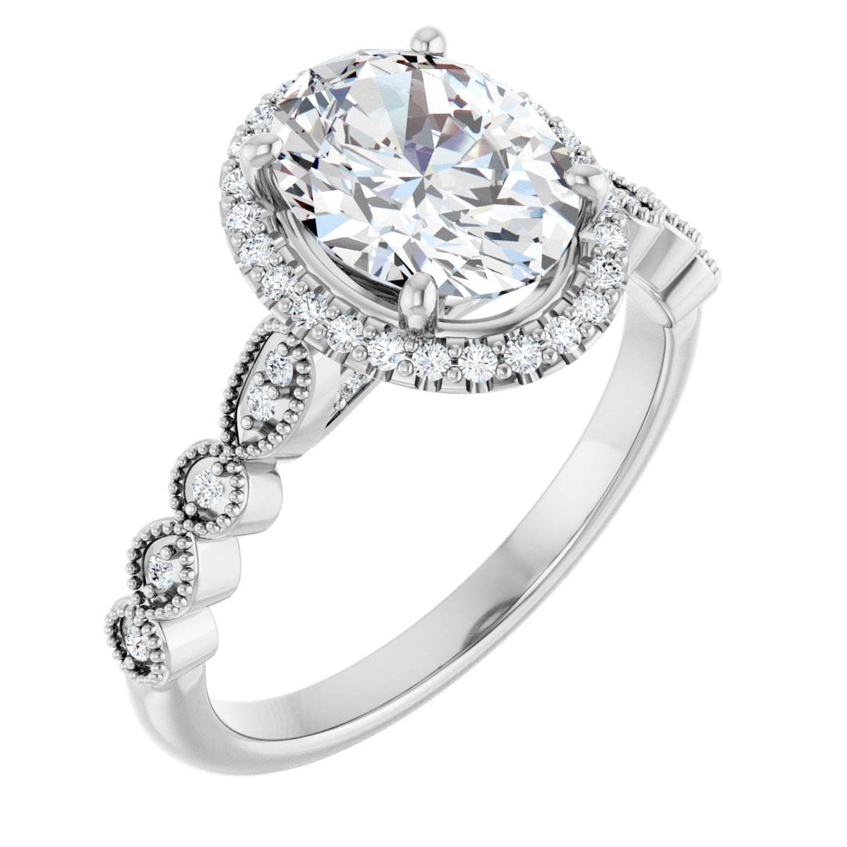 Halo-Style Engagement Ring