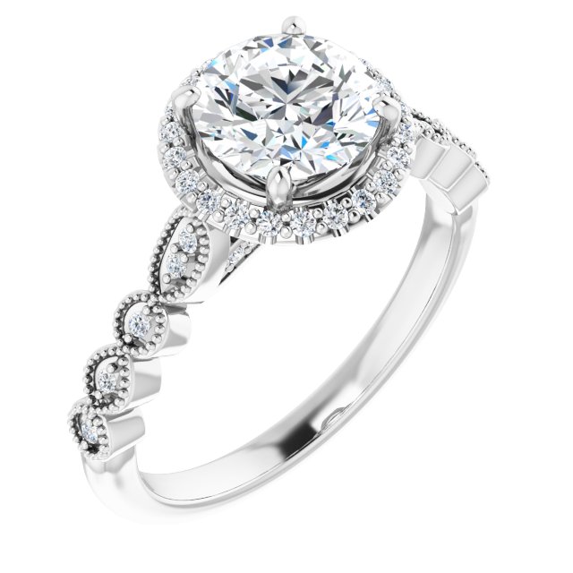 Halo-Style Engagement Ring