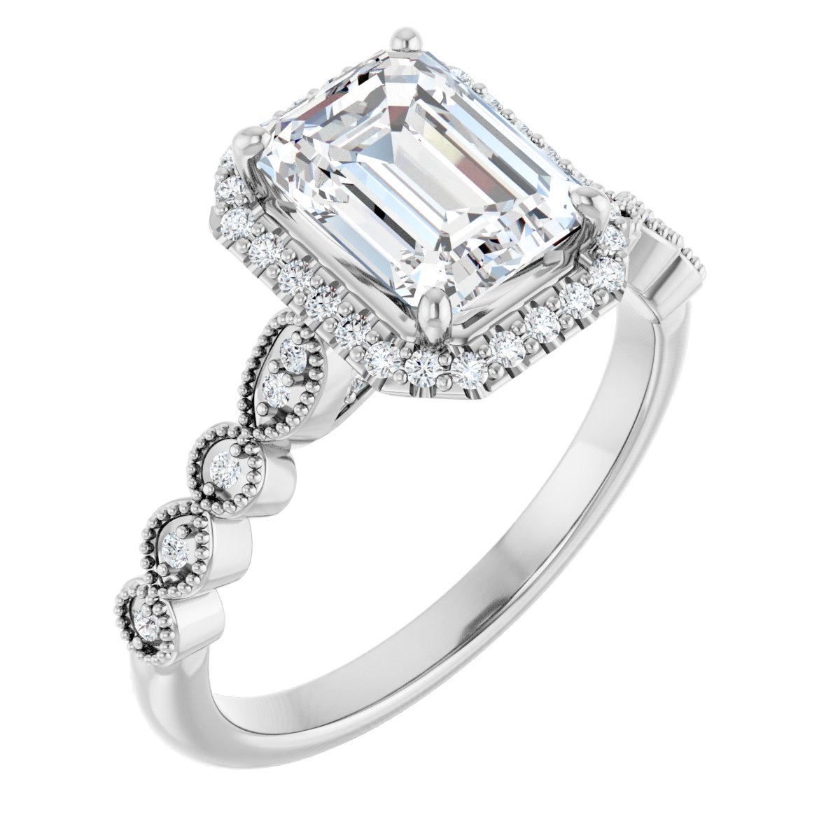 Halo-Style Engagement Ring