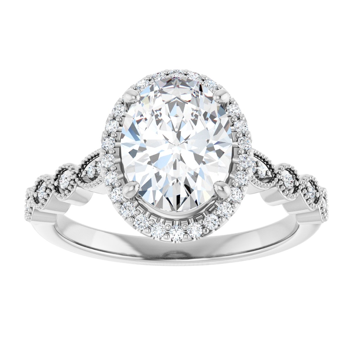 Halo-Style Engagement Ring
