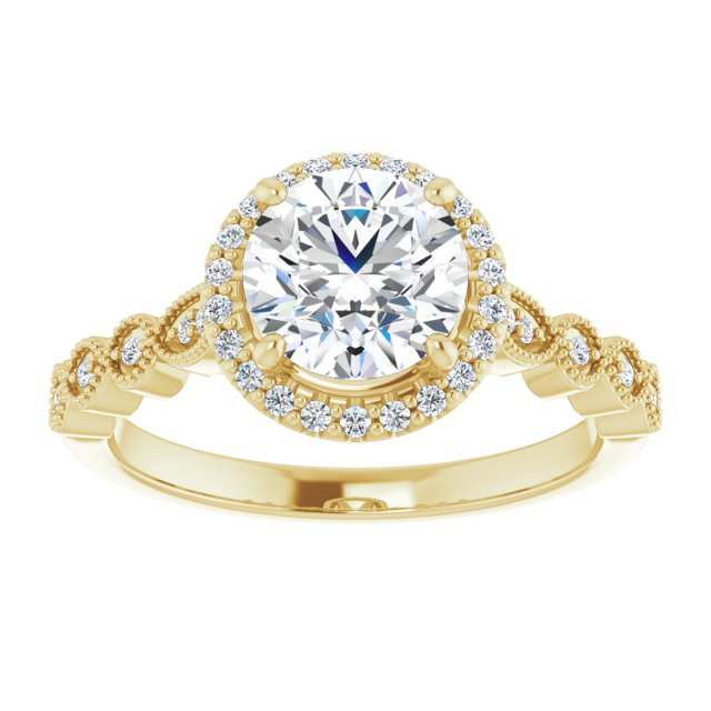 Halo-Style Engagement Ring