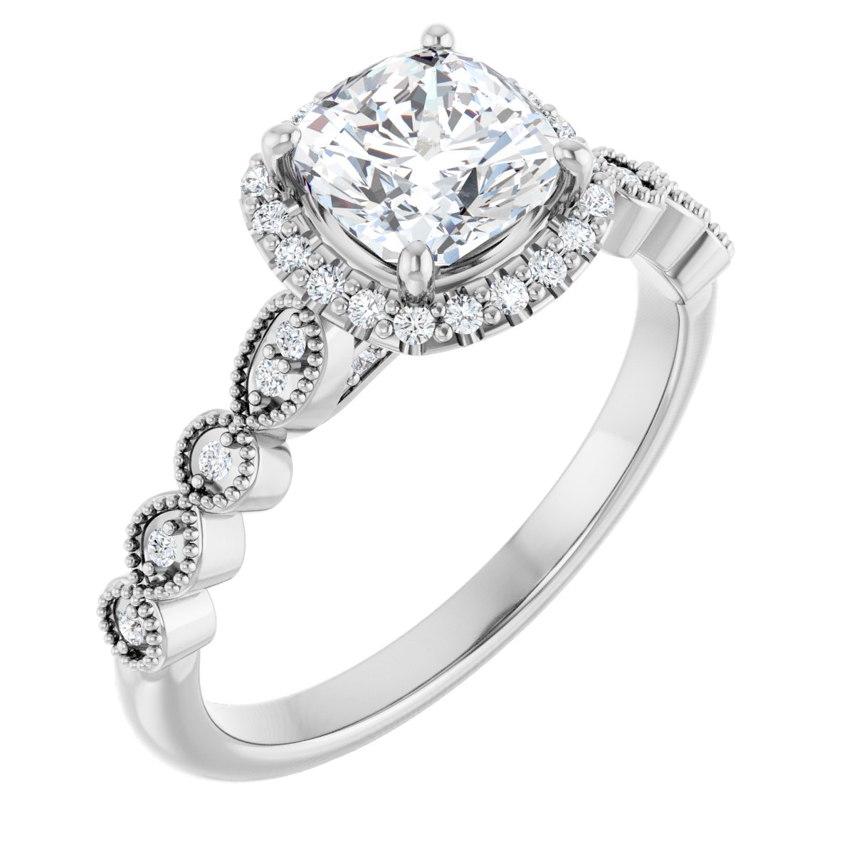 Halo-Style Engagement Ring
