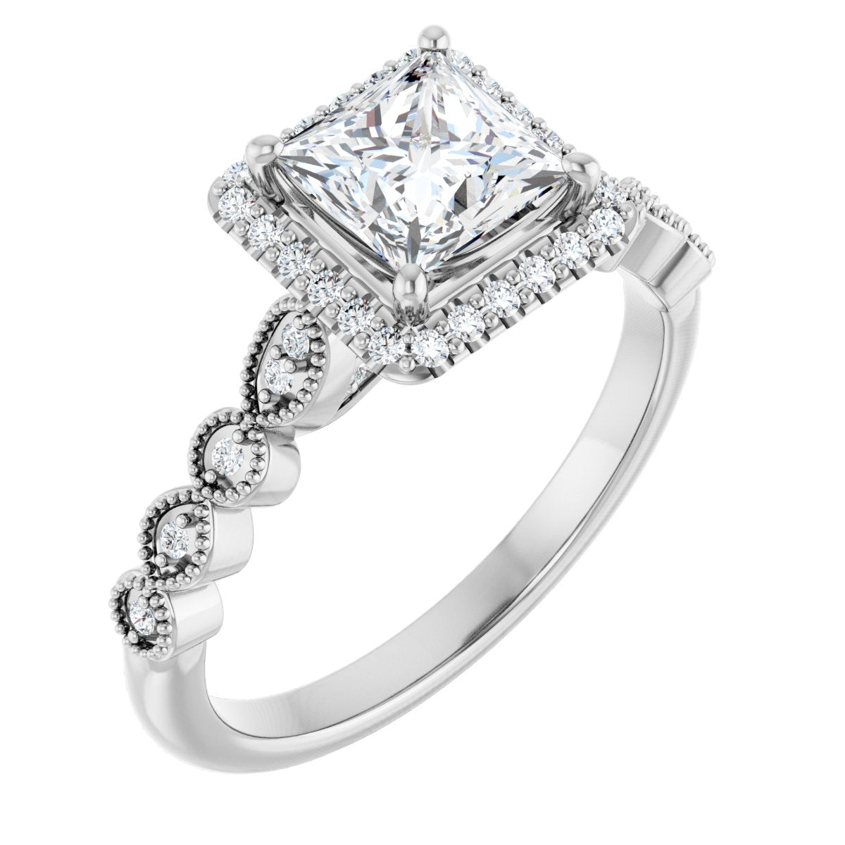 Halo-Style Engagement Ring