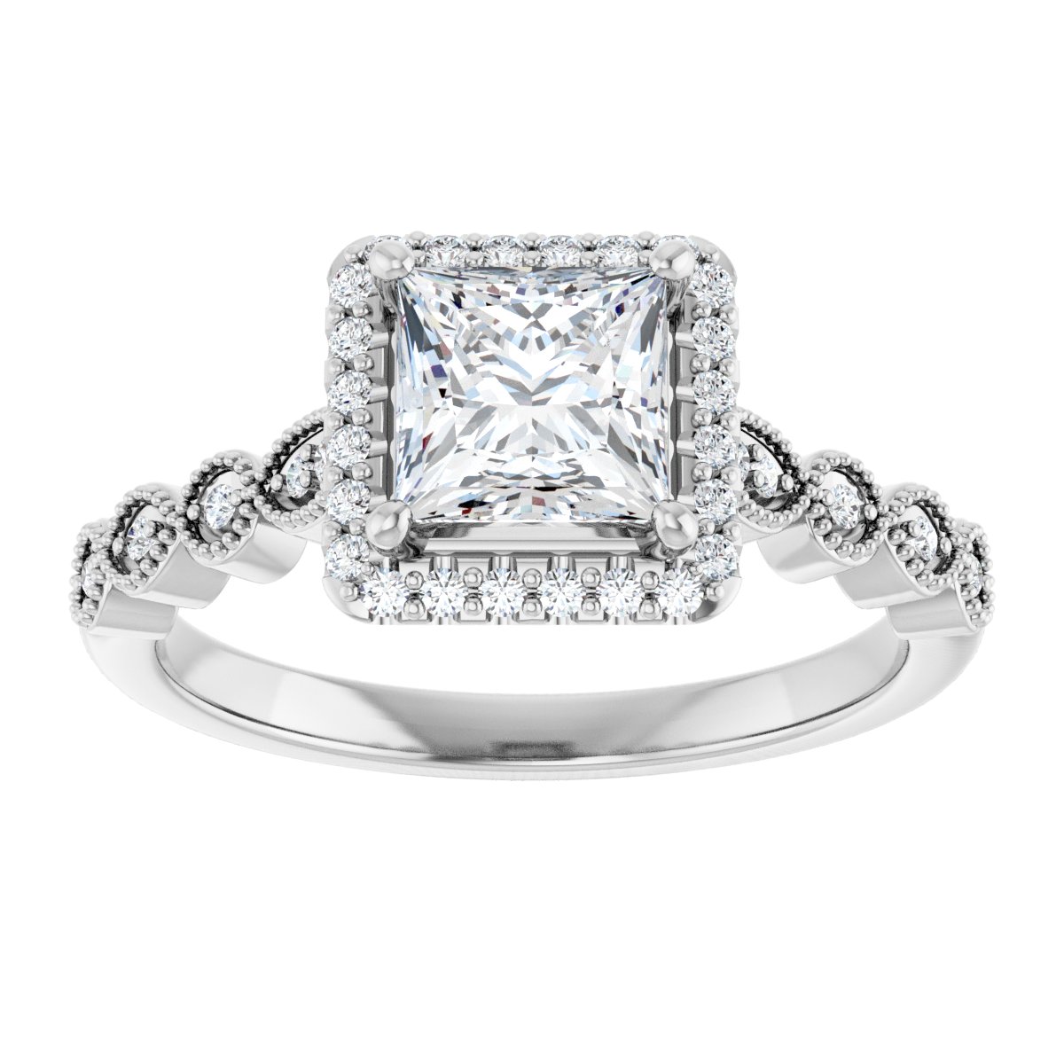 Halo-Style Engagement Ring