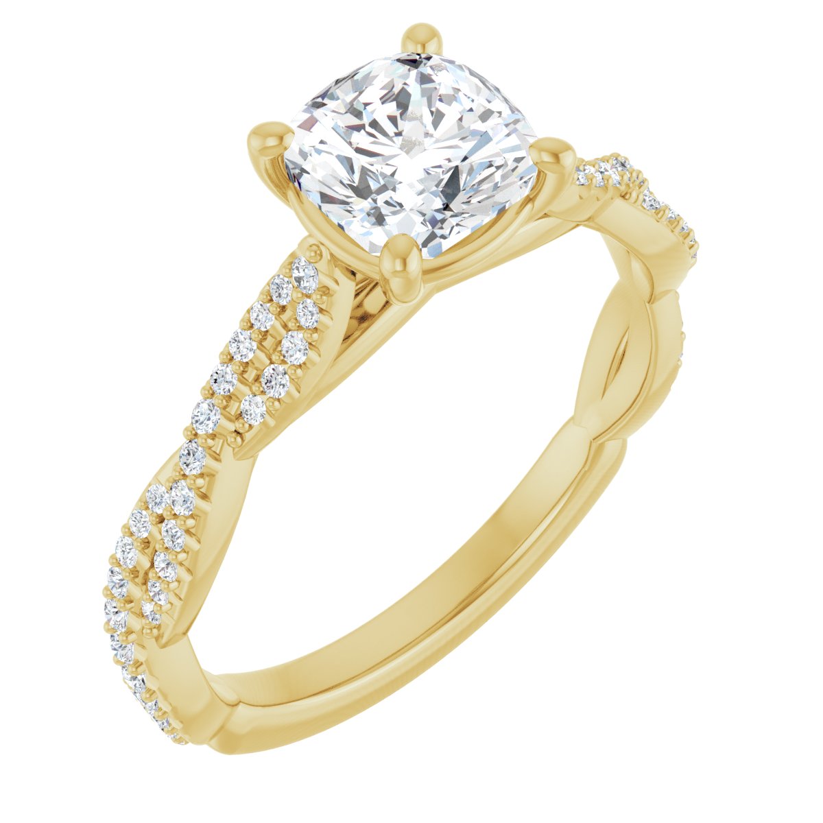 Accented Engagement Ring