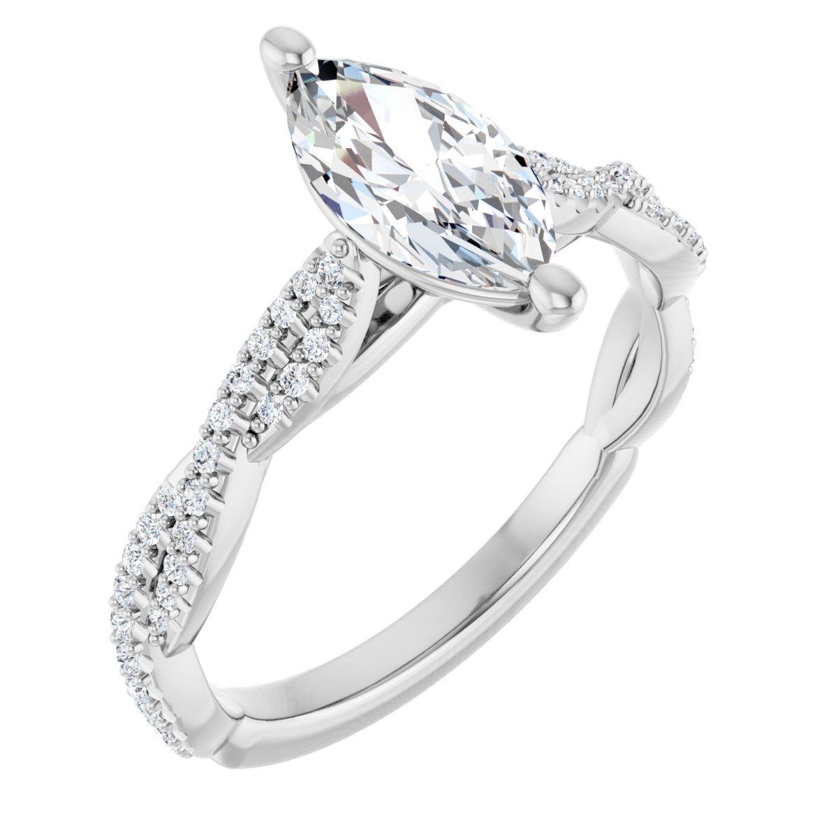 Accented Engagement Ring
