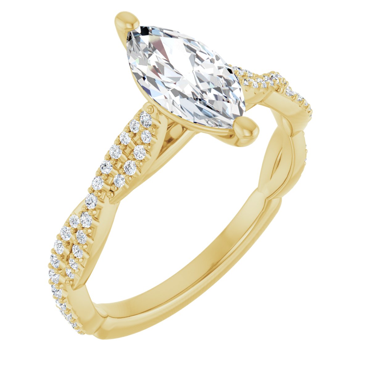 Accented Engagement Ring