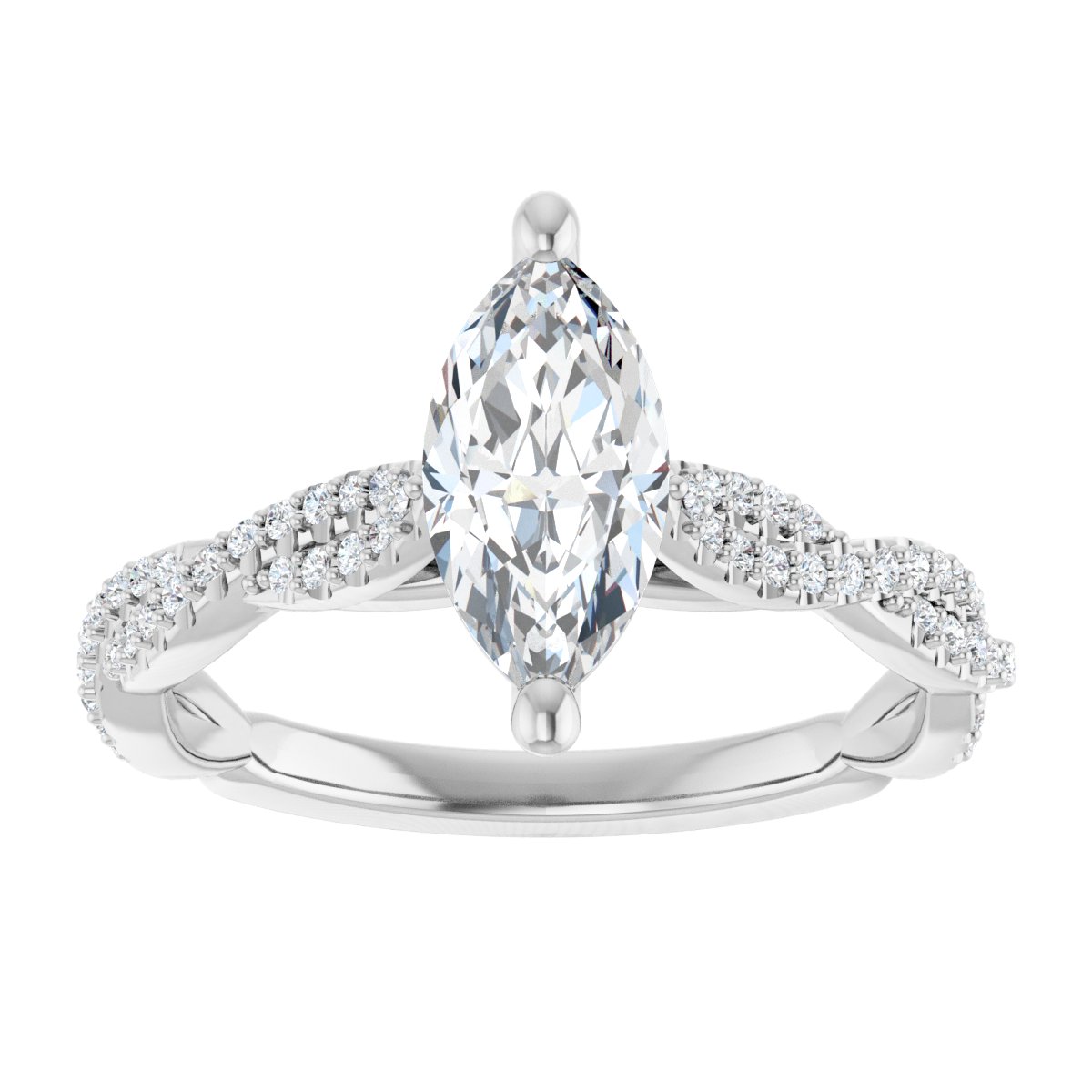 Accented Engagement Ring