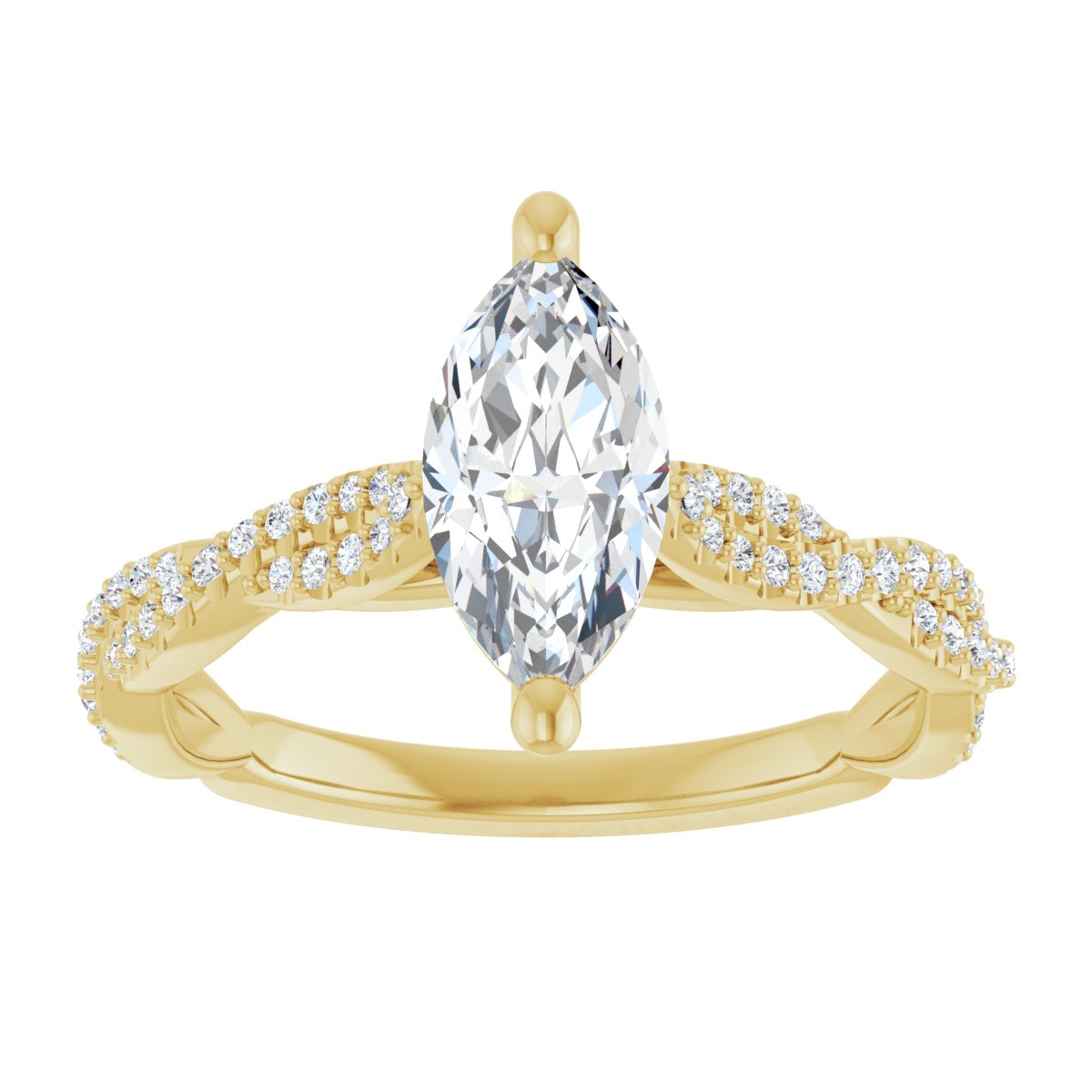 Accented Engagement Ring