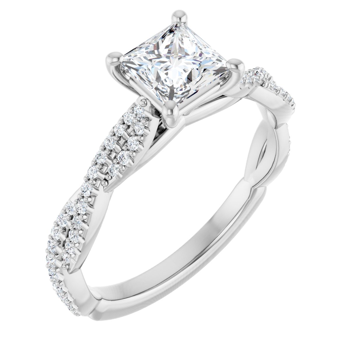 Accented Engagement Ring