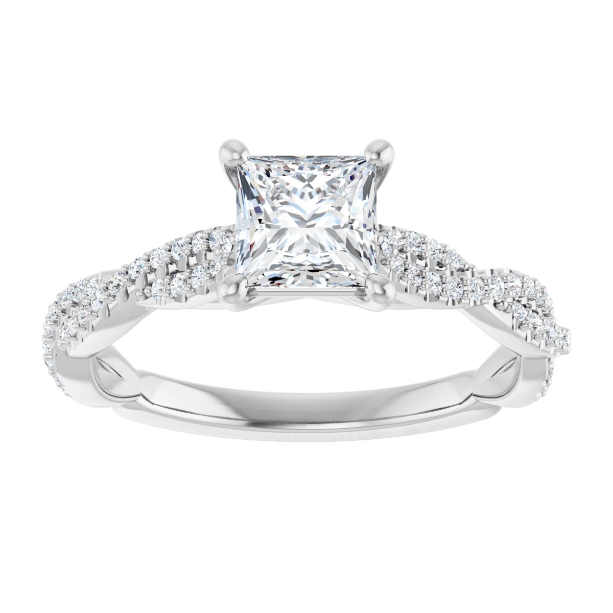 Accented Engagement Ring
