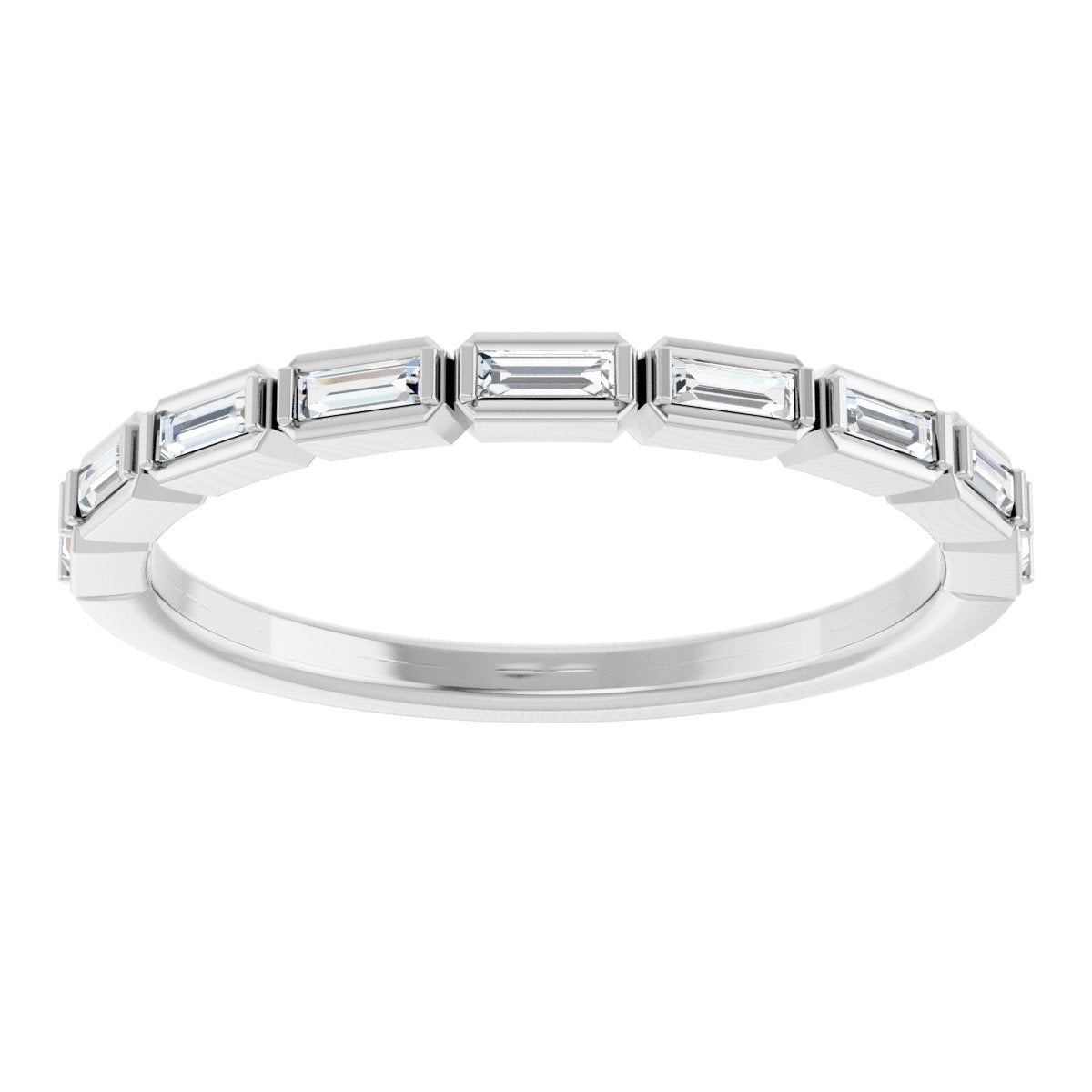 Anniversary Band  - Straight Baguette