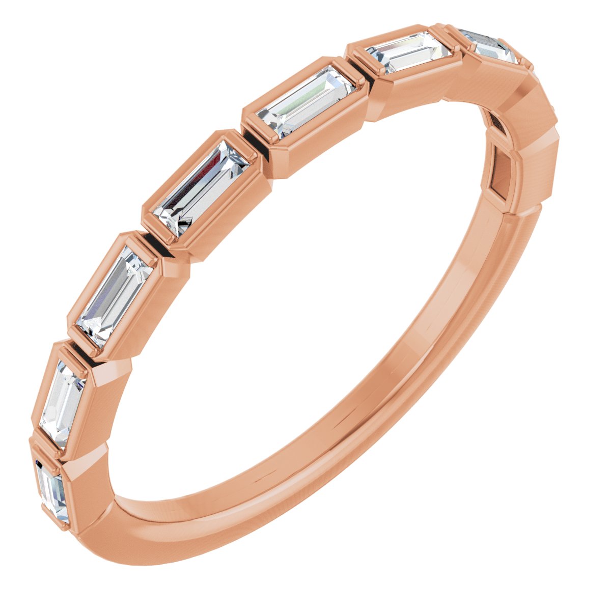 Anniversary Band  - Straight Baguette